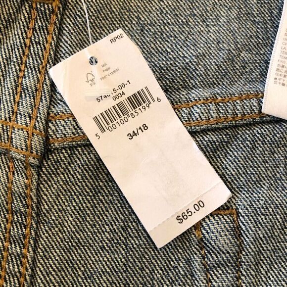 NEW Banana Republic Medium Wash Button Front Jean Shorts Size 18 NWT - Picture 6 of 14